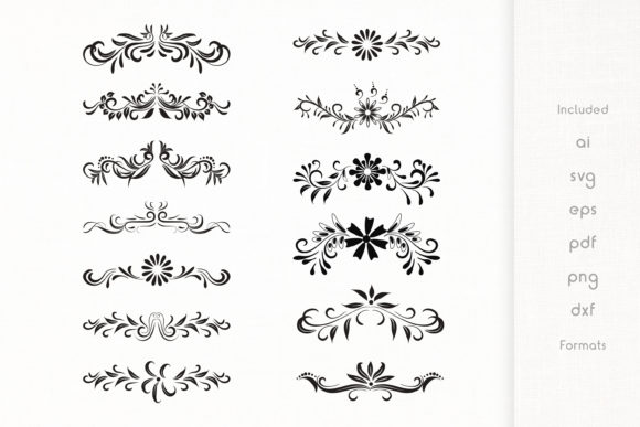 Download Vintage Floral Borders - Dividers Vector - Premium Resources