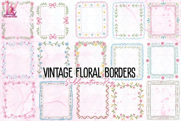 Download Vintage Floral Borders PNG - Png Collection
