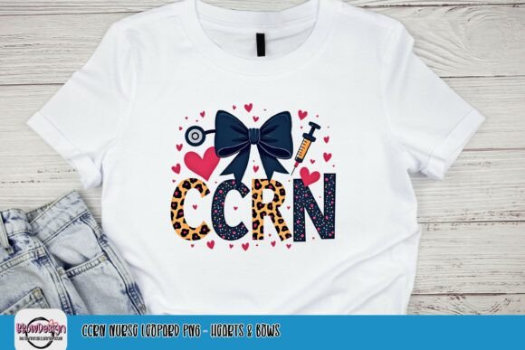 Download CCRN Nurse Leopard PNG - Hearts &amp; Bows - Png Collection
