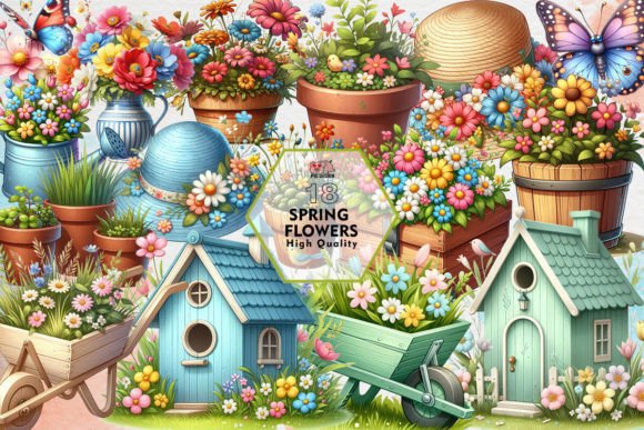 Download Spring Flowers Sublimation Clipart PNG - Png Collection