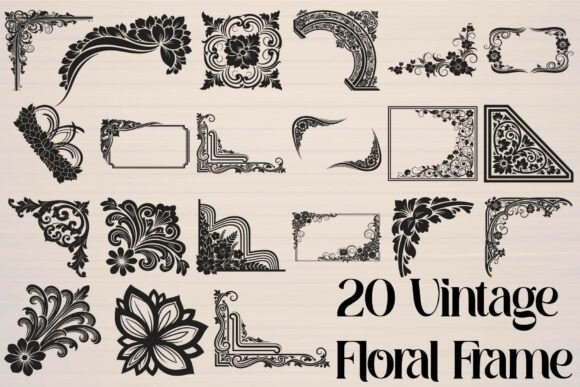 Download Vintage Floral Frames - Premium Resources