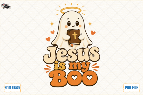 Download Jesus is My Boo Retro Ghost Bible PNG - Png Collection
