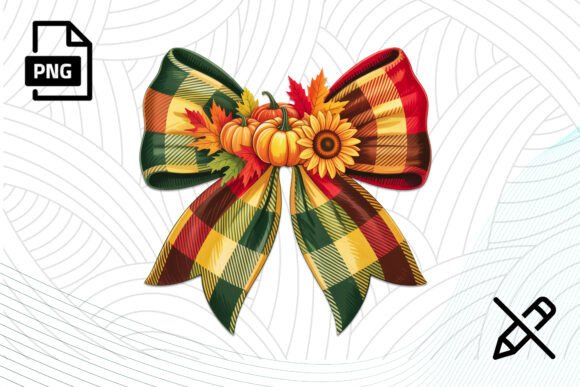 Download Fall Bow with Pumpkins PNG Clipart - Png Collection