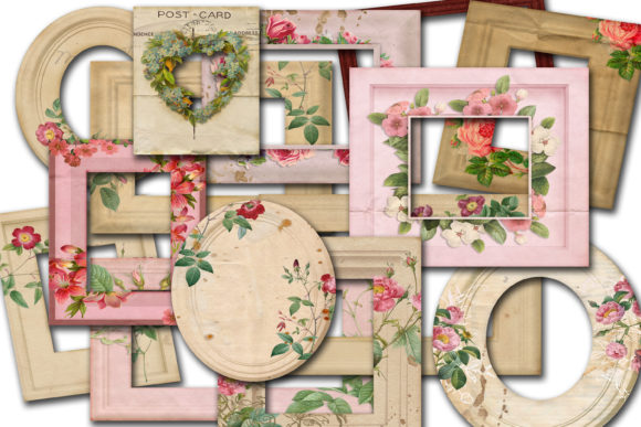 Download Vintage Floral Frames - Premium Resources