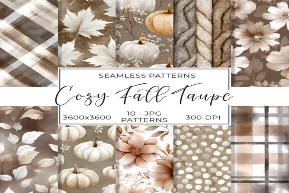 Download Neutral Fall Seamless Pattern Background - Pattern background Collection