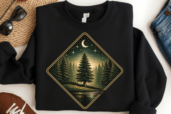Download Moon Forest Badge PNG - Png Collection