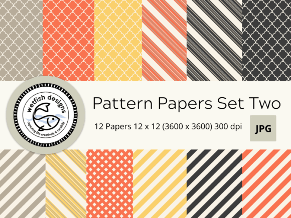 Download Digital Scrapbook Pattern Papers Set Two - Scrapbook pattern Collection