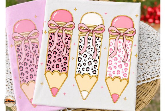 Download Pink Leopard Coquette Pencil Teacher Png - Png Collection