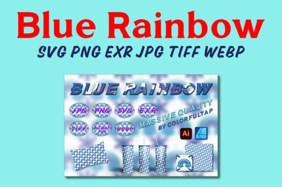Download Blue Rainbow Wrap | PNG JPG SVG &amp; More - Png Collection