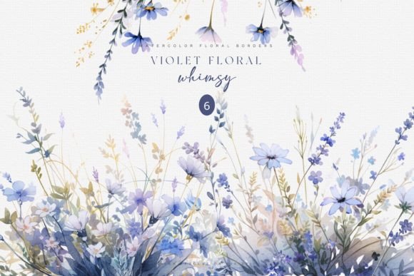 Download Wild Flowers Watercolor Borders Png - Png Collection