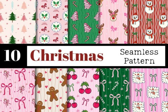 Download Christmas Repeating Pattern Bundle PNG - Png Collection
