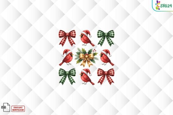 Download Christmas Cardinal Bows PNG - Png Collection